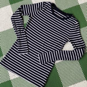 Merona dark blue stripe long sleeve shirt